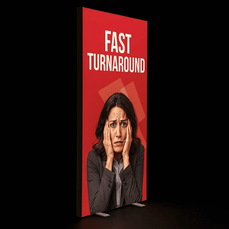 Fast Turnaround LED lightbox 1m x 2m exhibition display