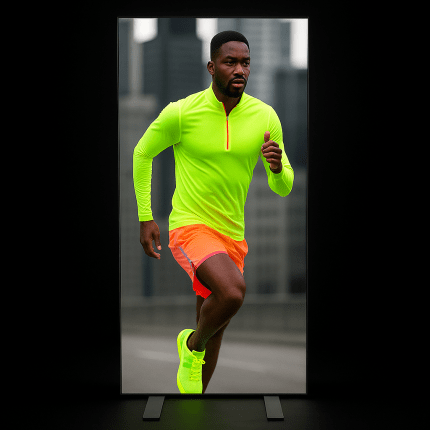 fastfold pop-up led lightbox quick setup display stand